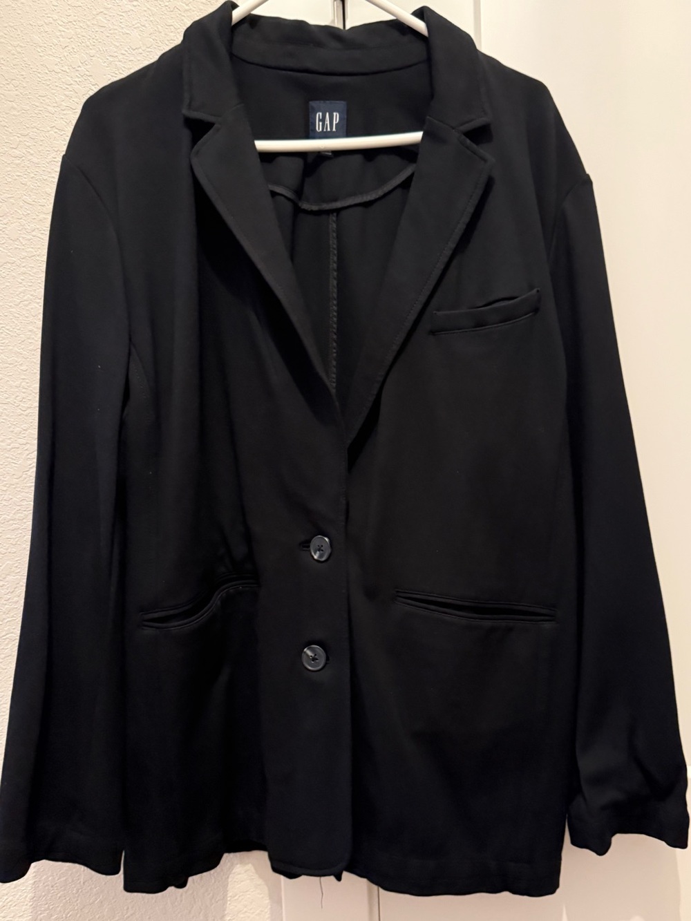 GAP Black Knit Business Casual Blazer Jacket Extra Large XL